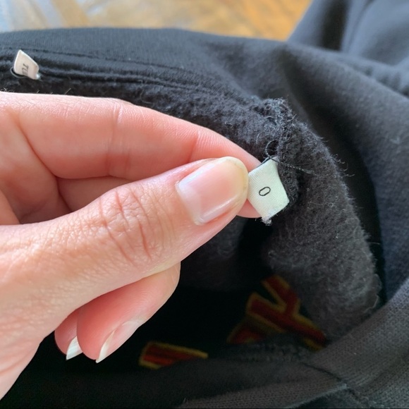 Sandro Paris “Play With Your Heart” Hoodie Black Spellout Graphic Embroidered - Picture 14 of 16